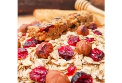 Barre céréales Bio - Cranberries et noisettes grillées