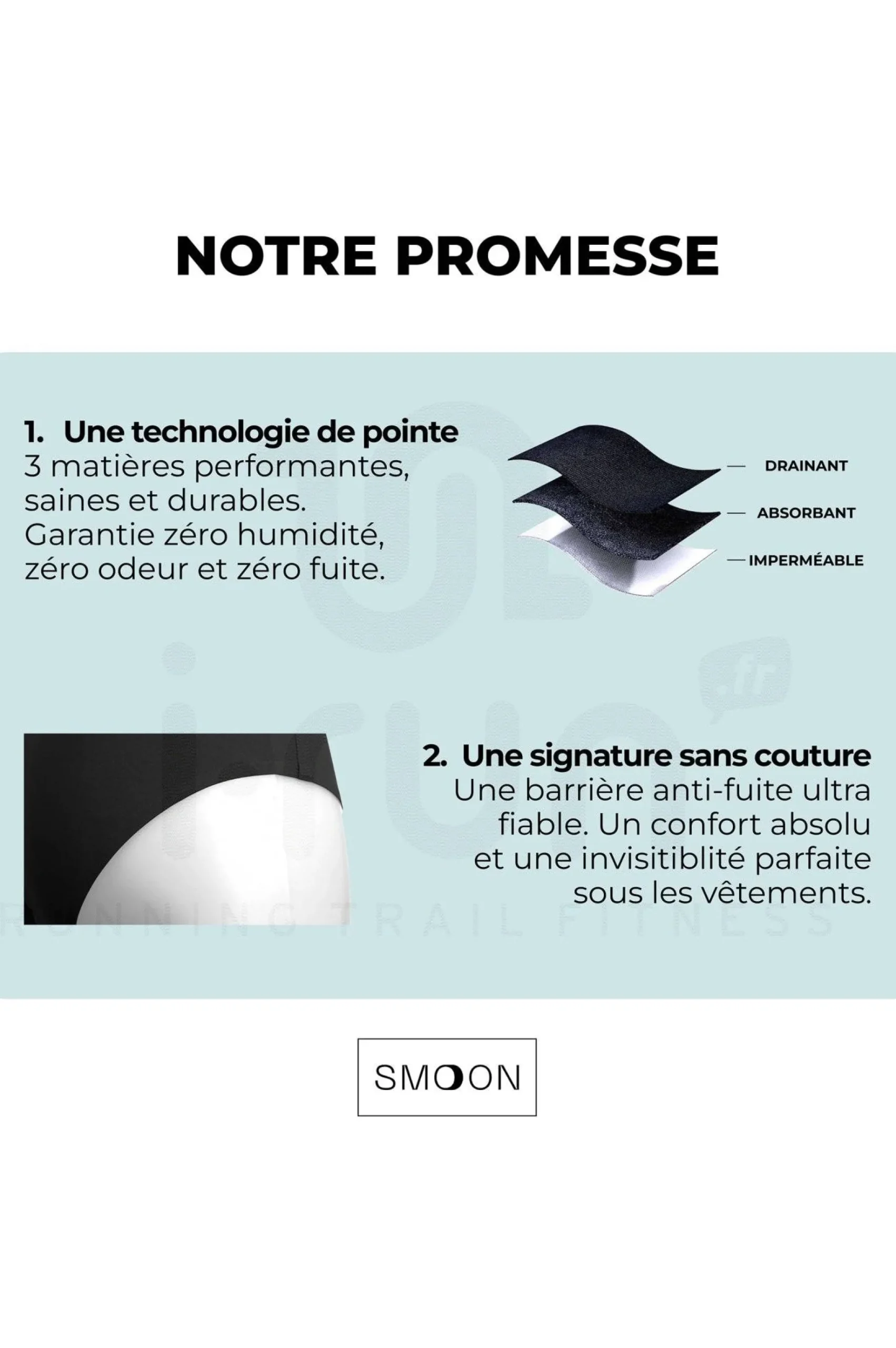 Culotte menstruelle - Flux moyen femme