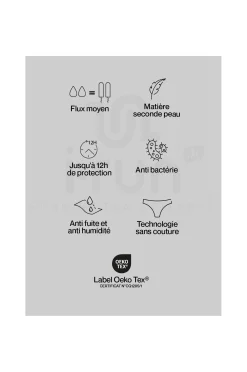 Culotte menstruelle - Flux moyen femme