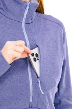 Mid Layer 1/2 Zip Roy femme