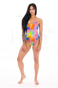 Printed V-back femme
