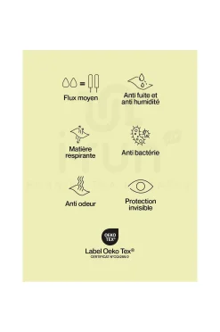 Short menstruel - Flux moyen femme