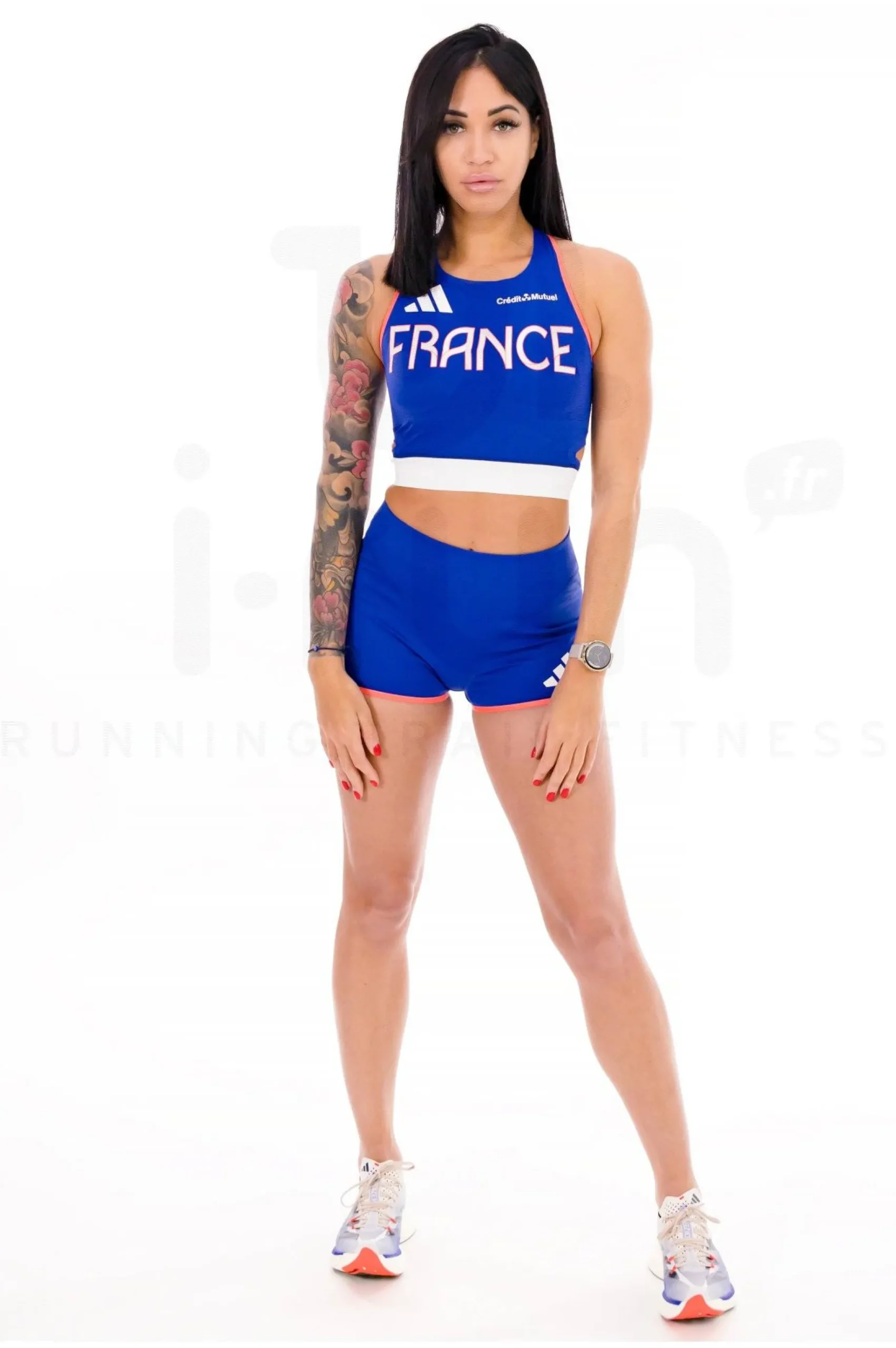 Team France Crop Top femme